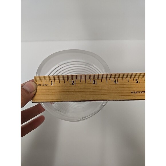 Vintage Mikasa Crystal Frosted Top Clear Swirl Vase Germany 24% Lead Crystal - Picture 7 of 8